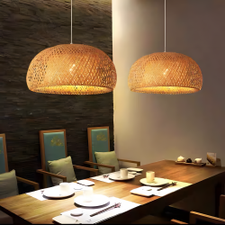 Straw Chandelier Small